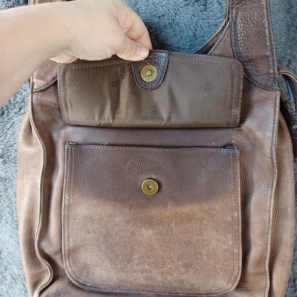 Fossil Shoulder Brown Bag Vintage KeyPer - Picture 6 of 7
